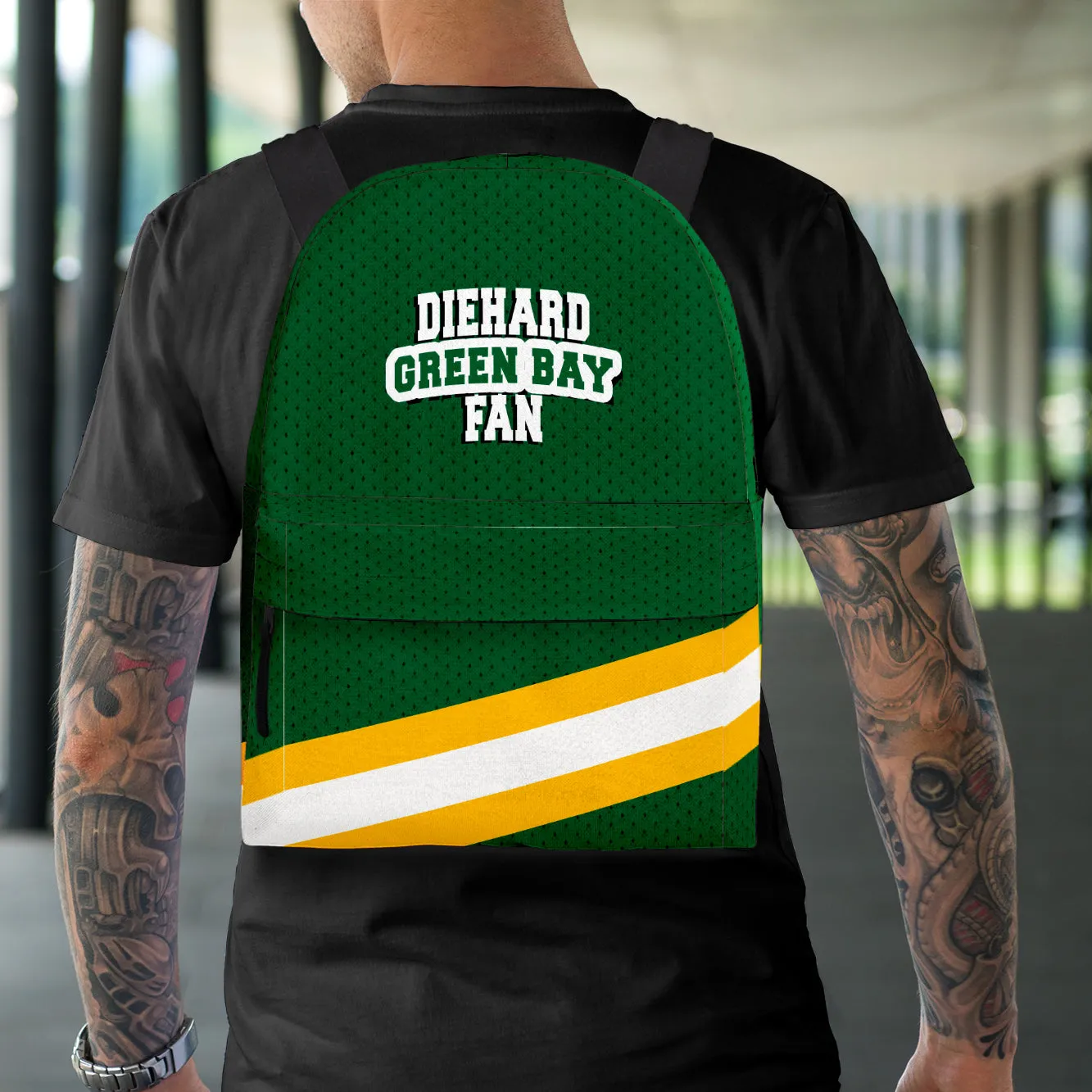 Diehard Green Bay Fan Sports Backpack