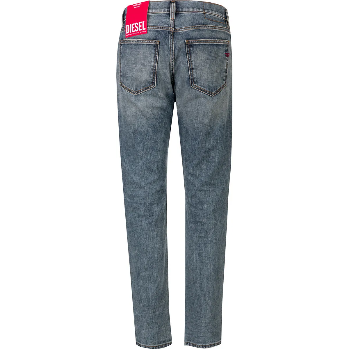 Diesel 2019 D-Strukt Mid-Rise Slim-Cut Jeans