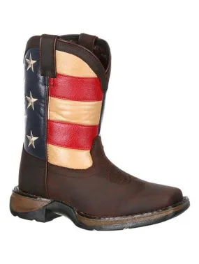 Durango DBT0159 DBT0160 Kids American Flag Lil' Rebel Cowboy Boot