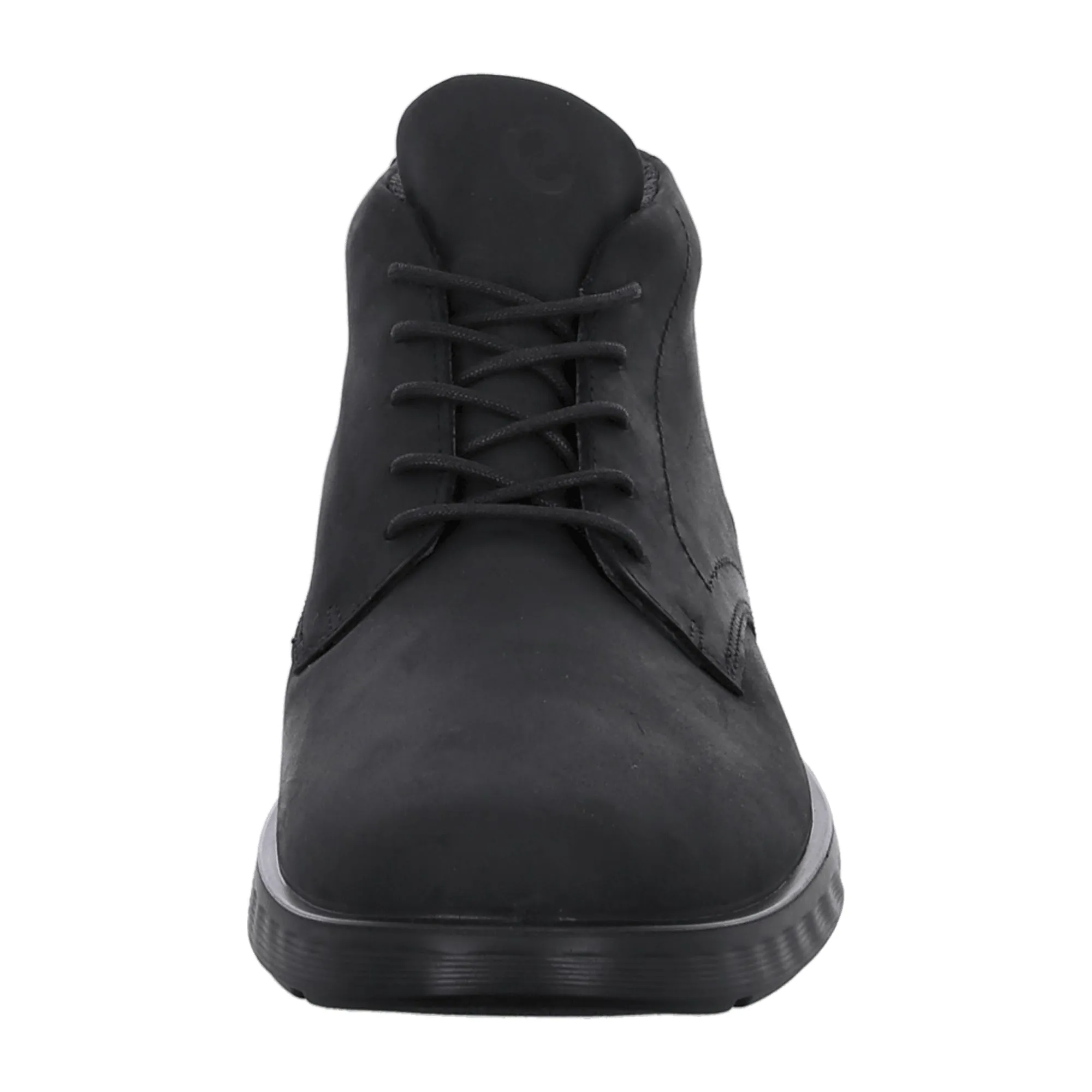 Ecco Men's Comfort Boots - Durable Black Lace-up Boots for Stylish Young Adults