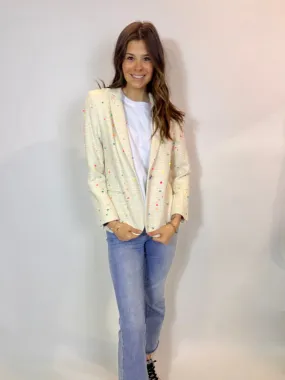 Ecru Multicolor Blazer