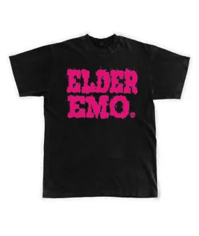 Elder Emo Tee - Black & Pink