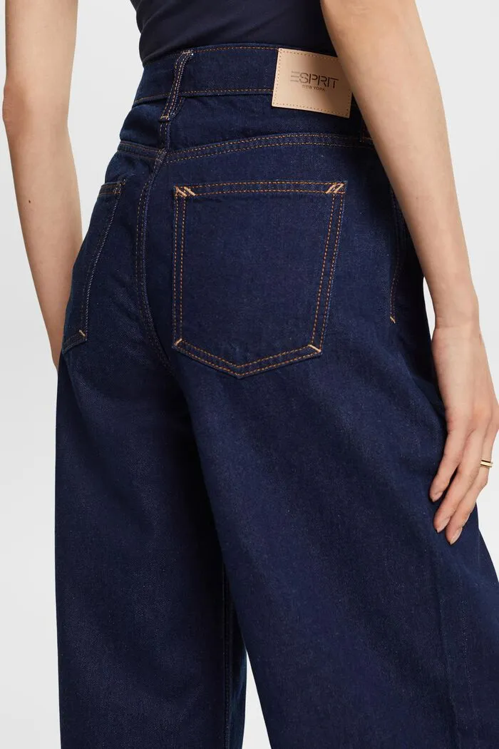 Esprit Retro Wide Leg Jeans In Blue Rinse