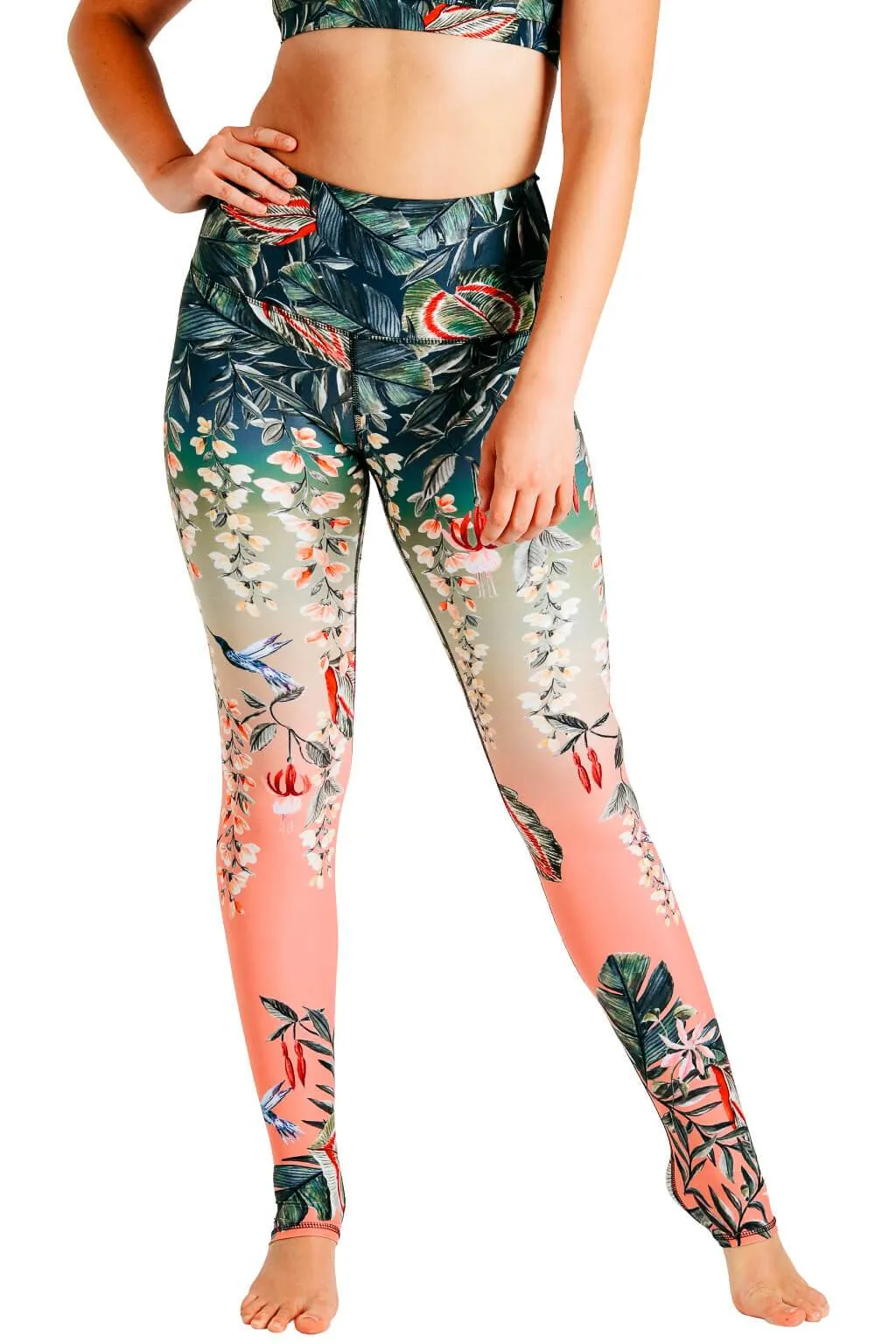 Feeling Ferntastic Printed Yoga Leggings