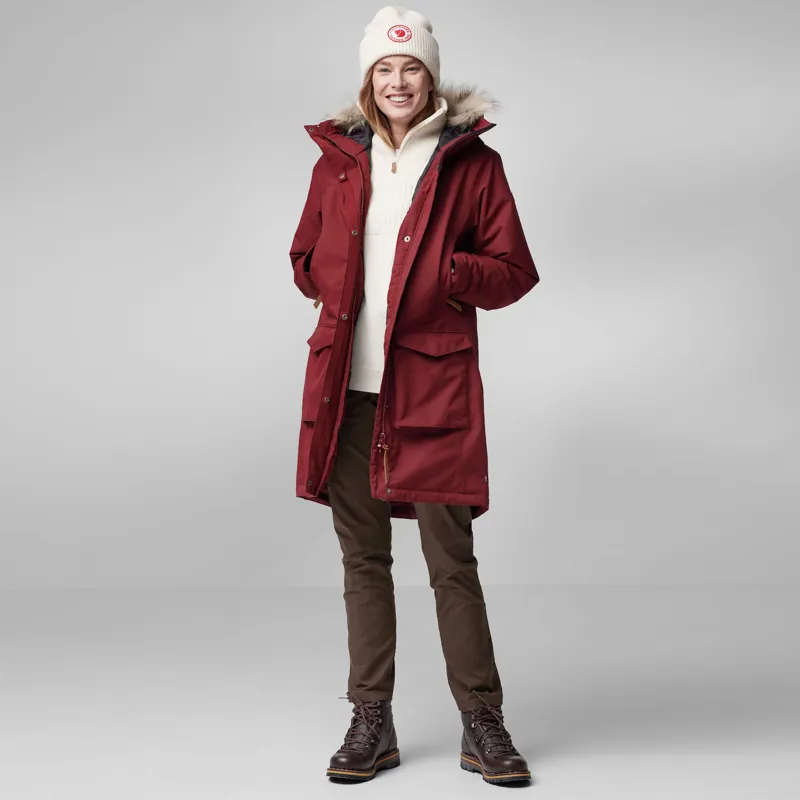 Fjallraven Women's Nuuk Lite Parka Bordeaux Red