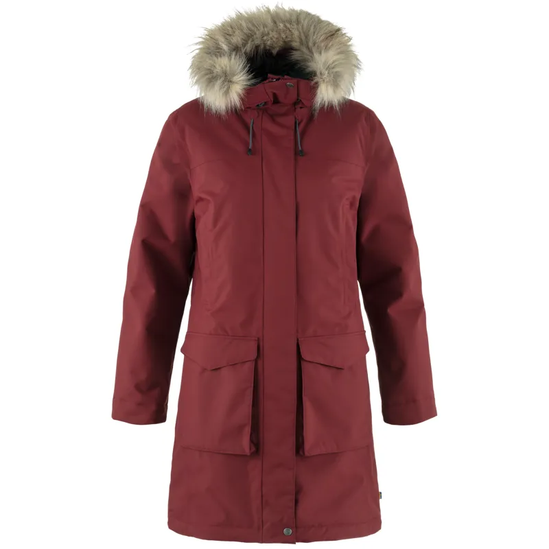 Fjallraven Women's Nuuk Lite Parka Bordeaux Red