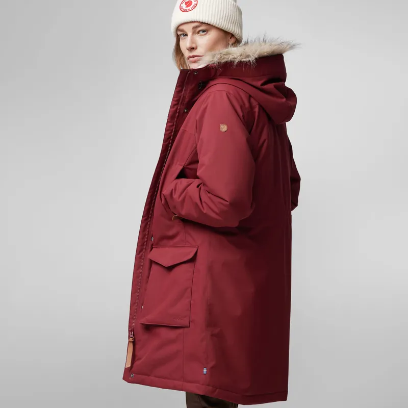 Fjallraven Women's Nuuk Lite Parka Bordeaux Red