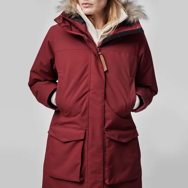 Fjallraven Women's Nuuk Lite Parka Bordeaux Red