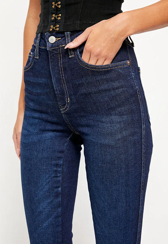 Free People - Dark Blue Rain High Waist Jeggings