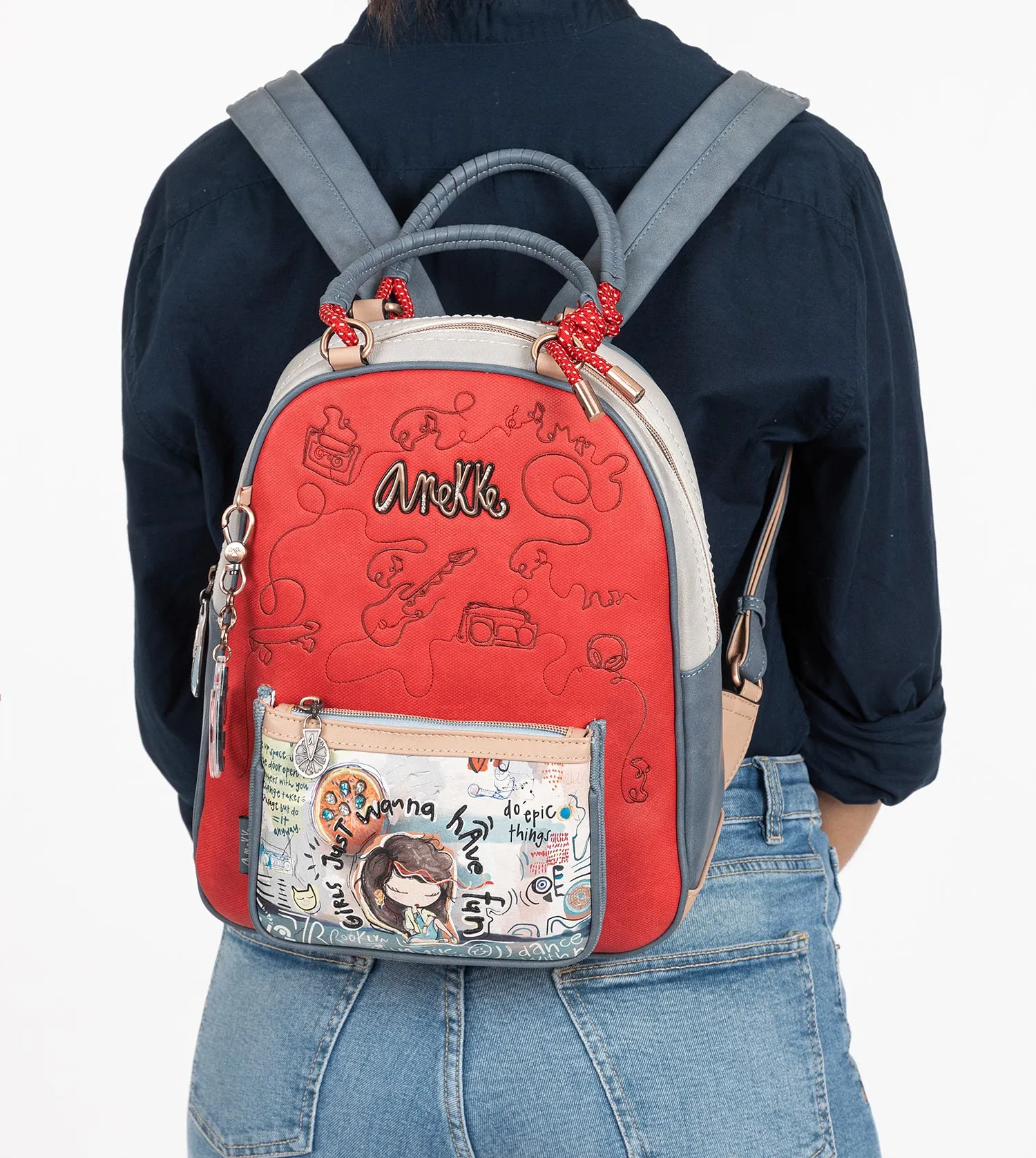 Fun & Music Printed Fun & Music backpack Fun & Music