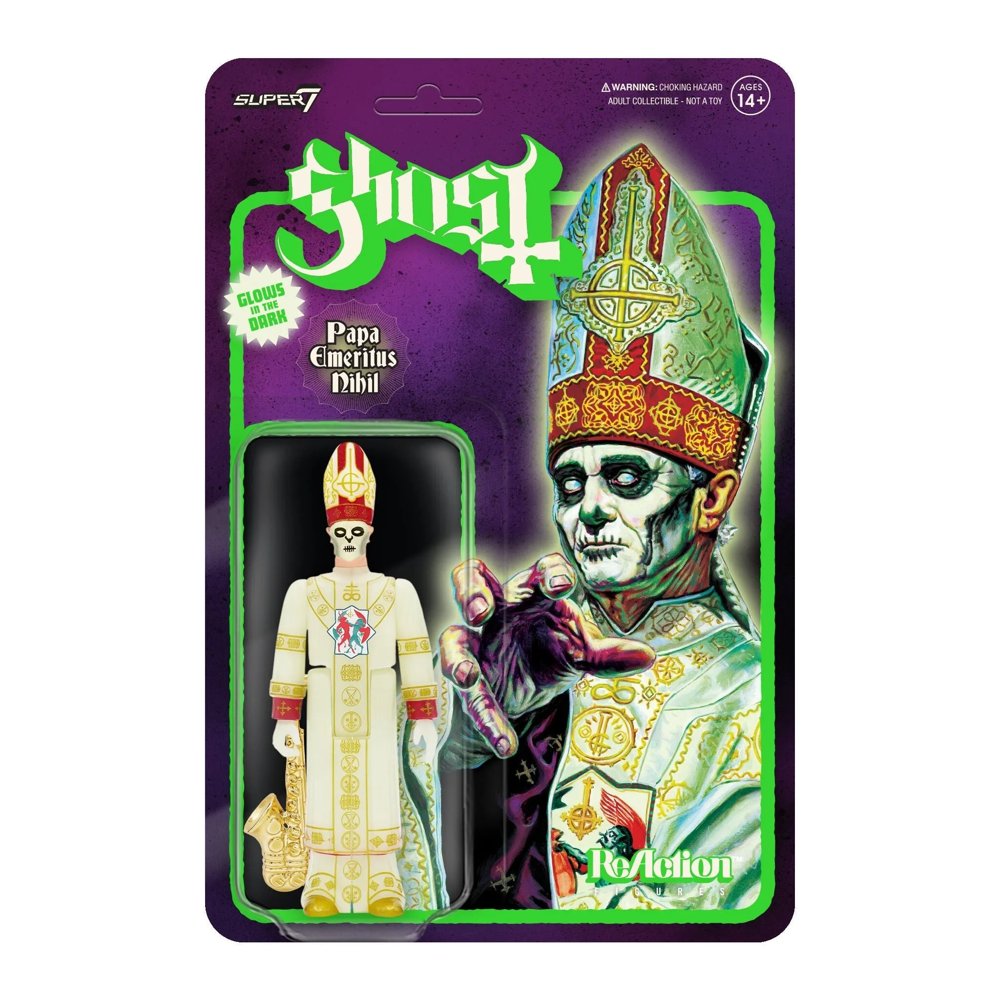 GHOST REACTION FIGURE - PAPA EMERITUS NIHIL (GLOW)