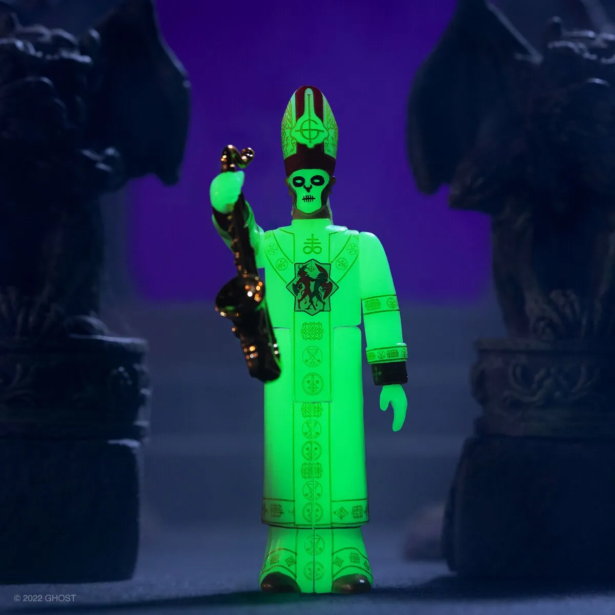 GHOST REACTION FIGURE - PAPA EMERITUS NIHIL (GLOW)