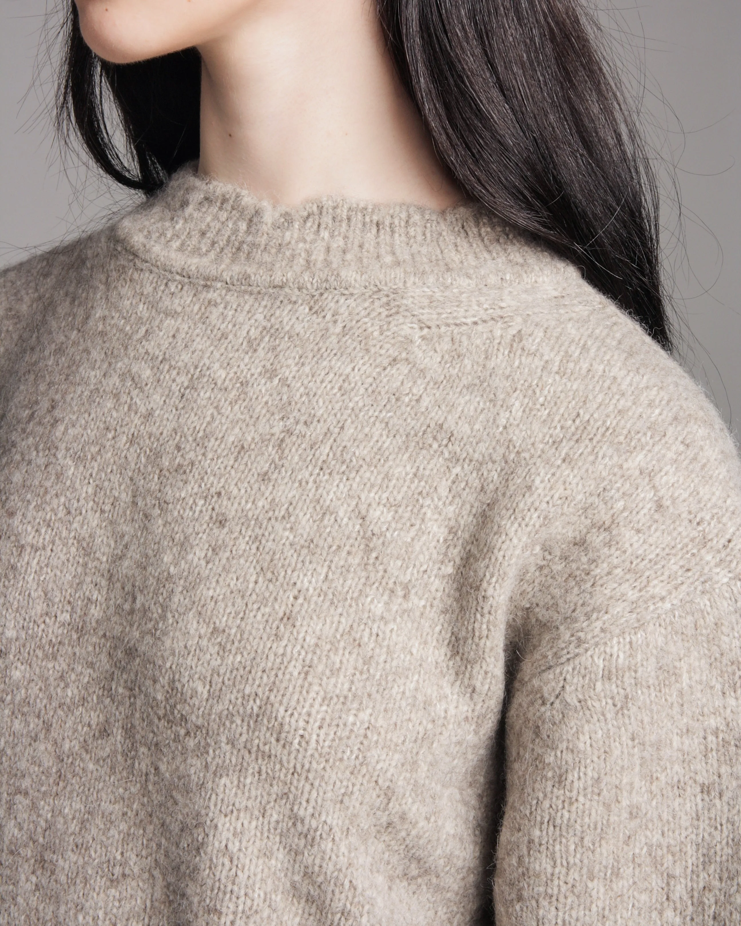 Greige Wool Sweater