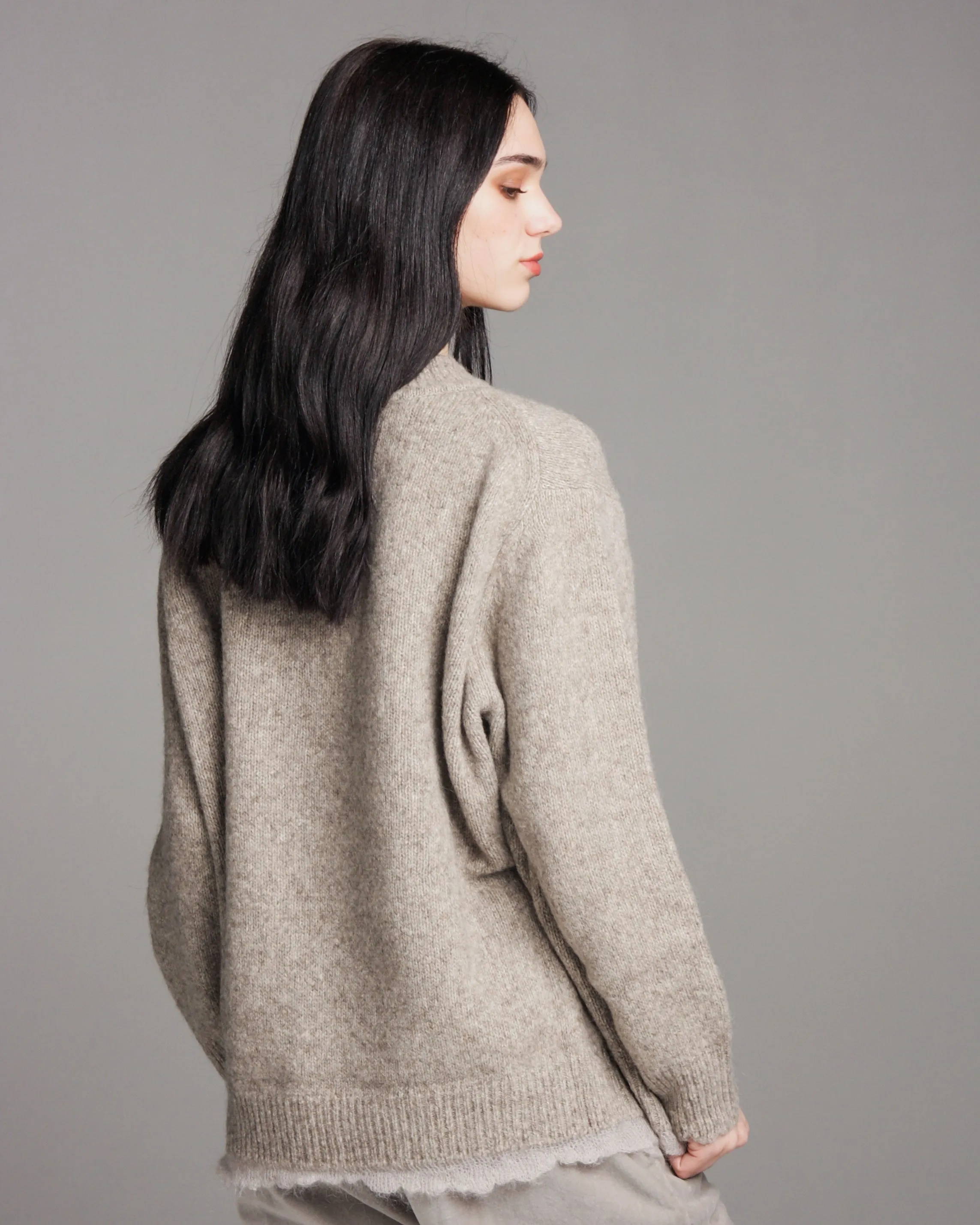 Greige Wool Sweater