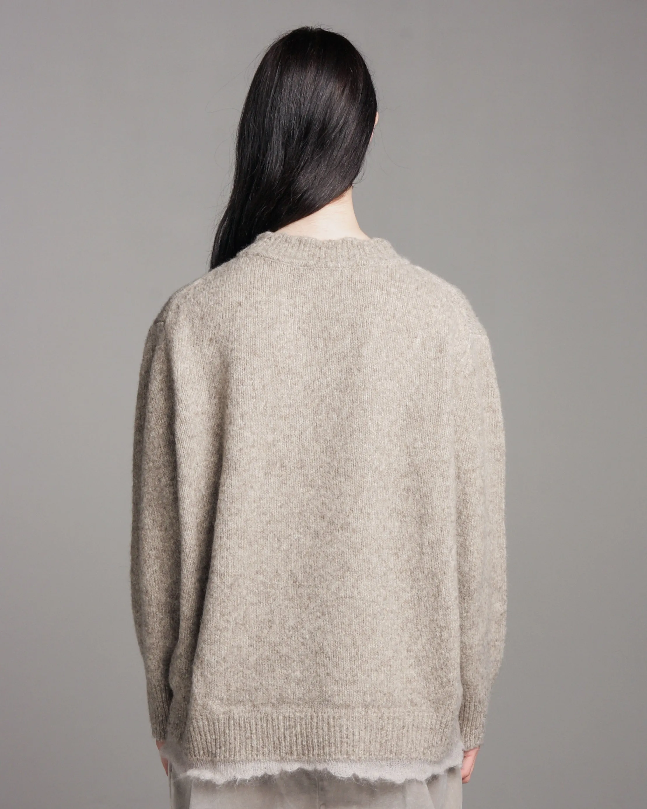 Greige Wool Sweater