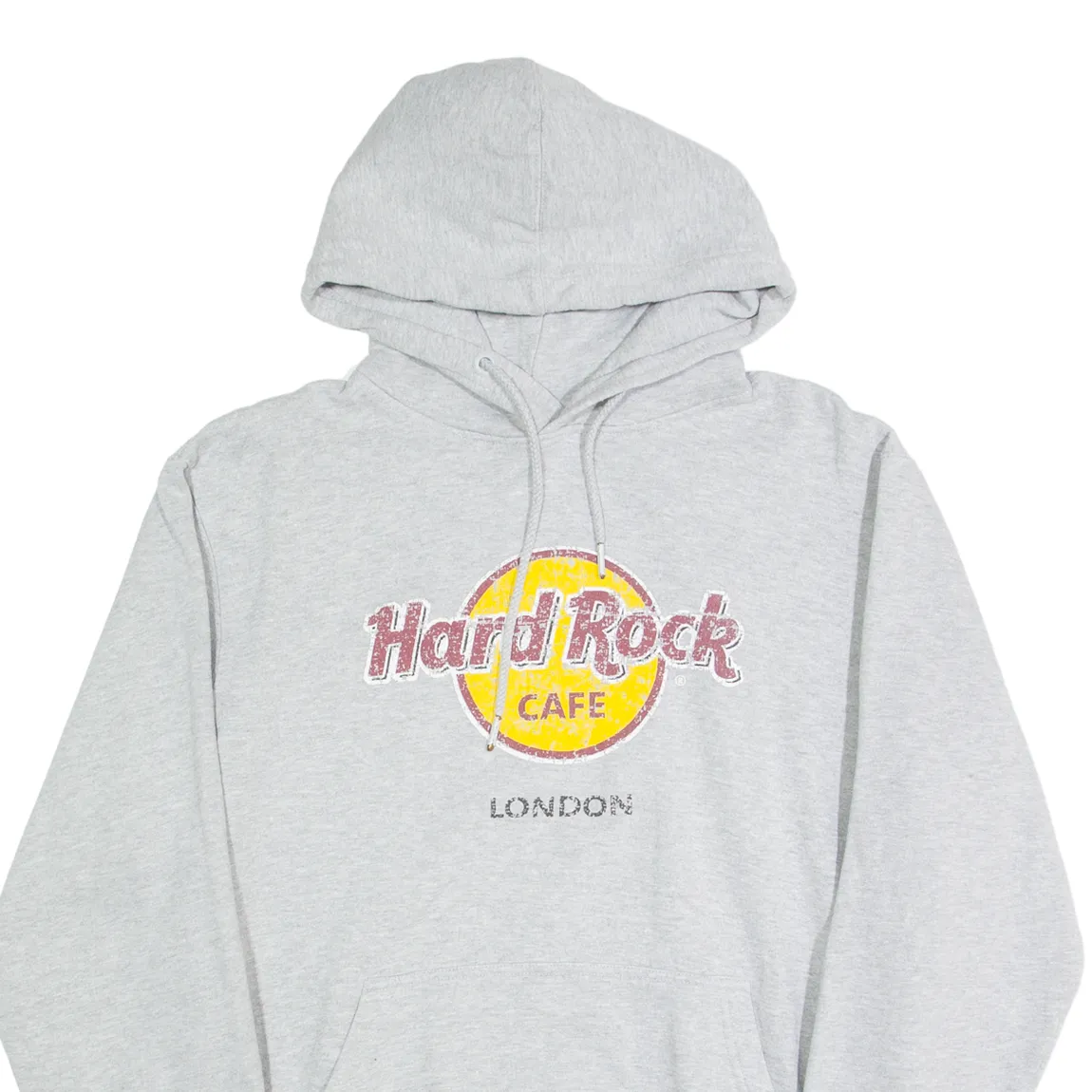 HARD ROCK CAFE London Mens Grey Hoodie L