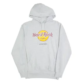 HARD ROCK CAFE London Mens Grey Hoodie L