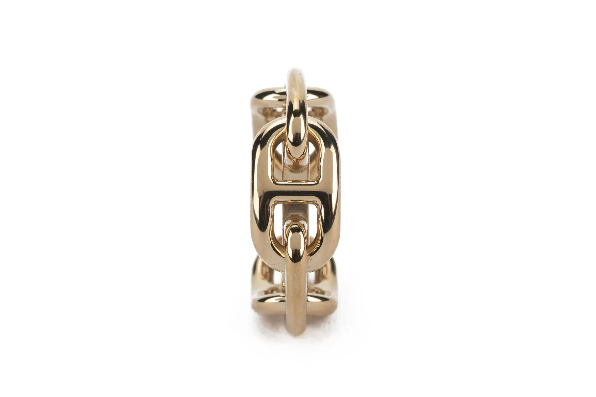 Hermès New Gold Chain d'Ancre Scarf Ring