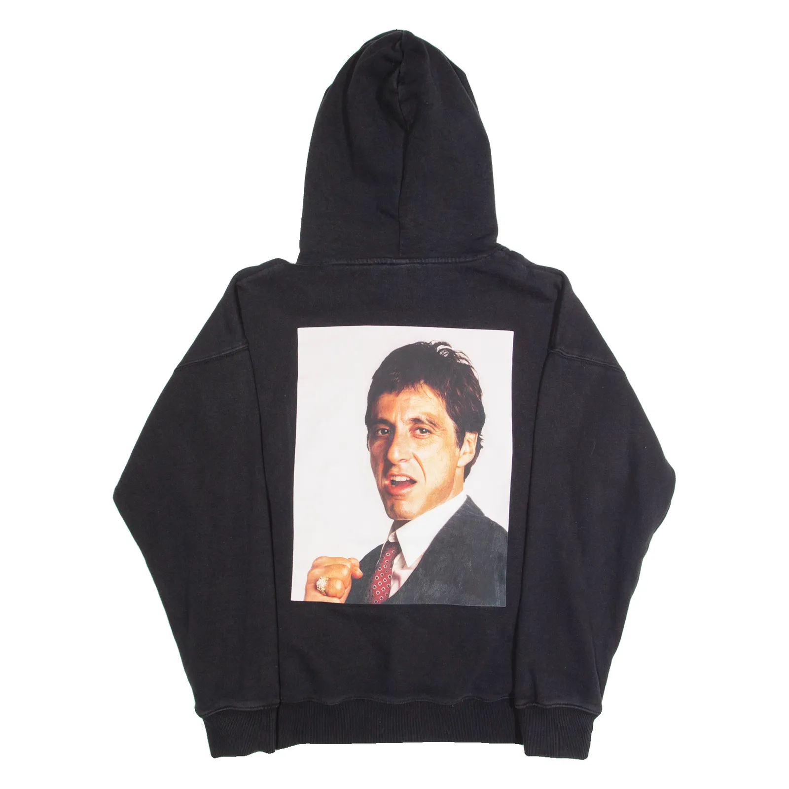 H&M Scarface Oversized Fit Mens Black Hoodie M