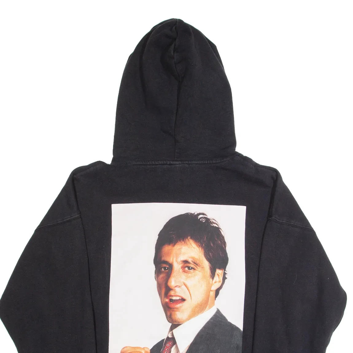 H&M Scarface Oversized Fit Mens Black Hoodie M