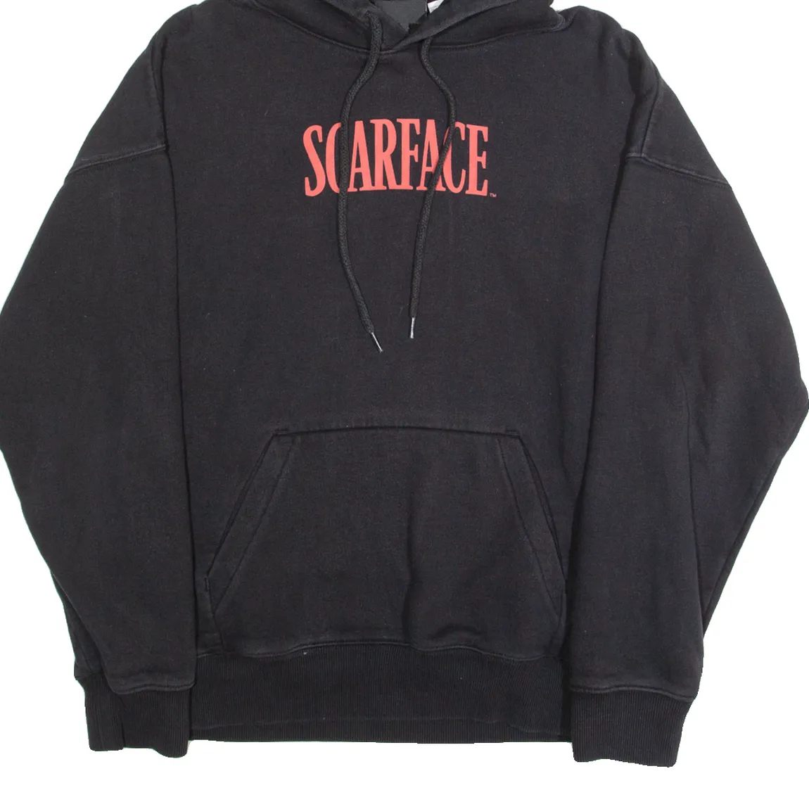 H&M Scarface Oversized Fit Mens Black Hoodie M