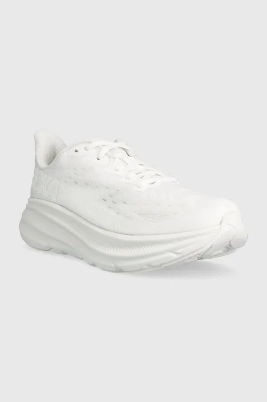 Hoka One One running shoes Clifton 9 white color