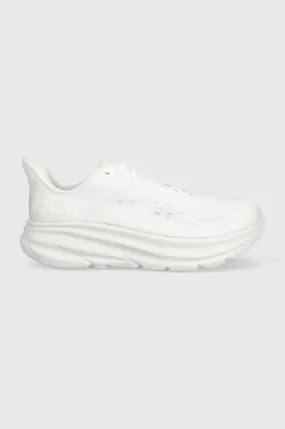 Hoka One One running shoes Clifton 9 white color