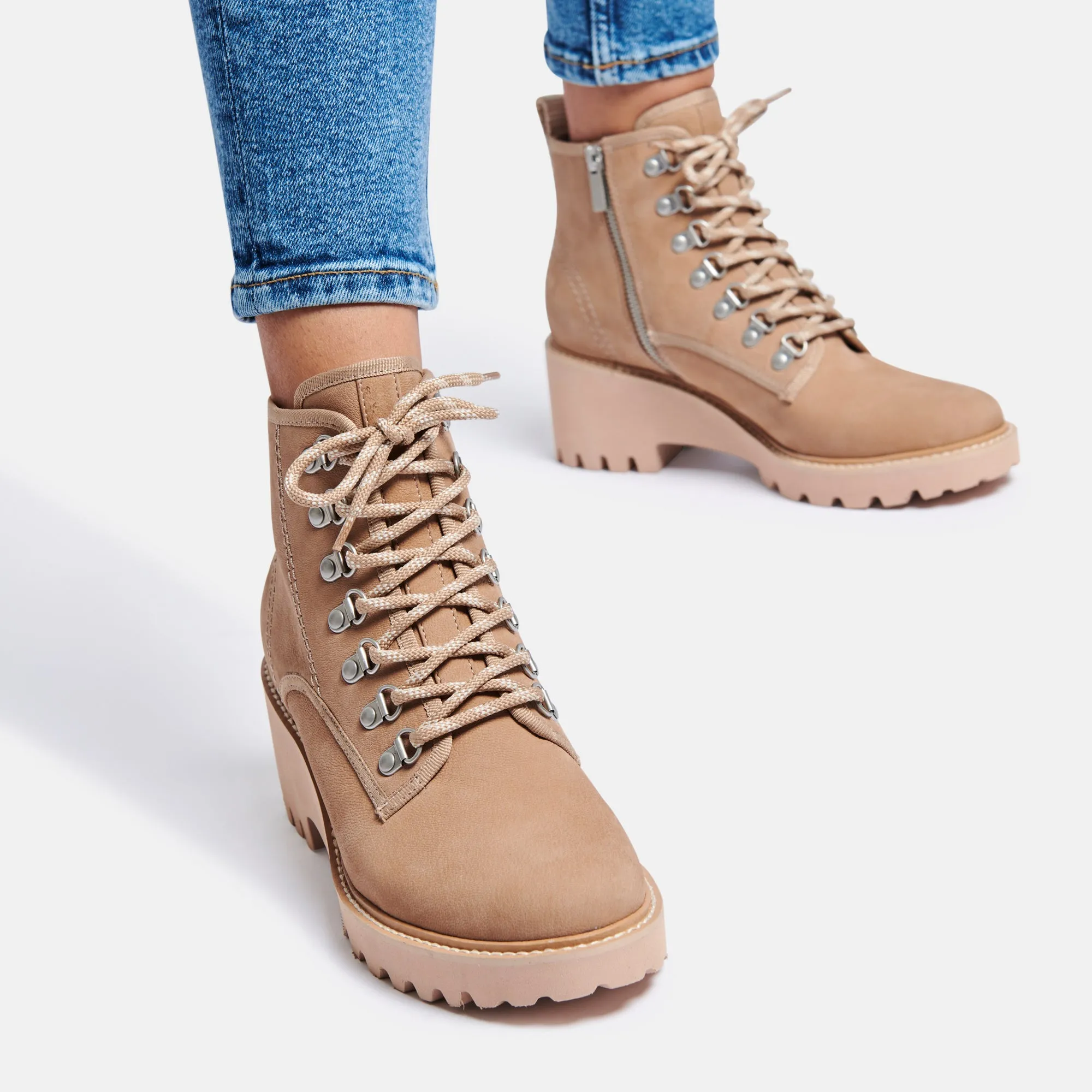 HUEY HIKER BOOTS MUSHROOM NUBUCK