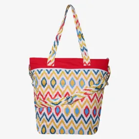 Ikat Chevron - Waterproof Diaper Tote