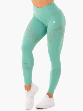 IMPACT HIGH WAISTED LEGGINGS - TURQUOISE