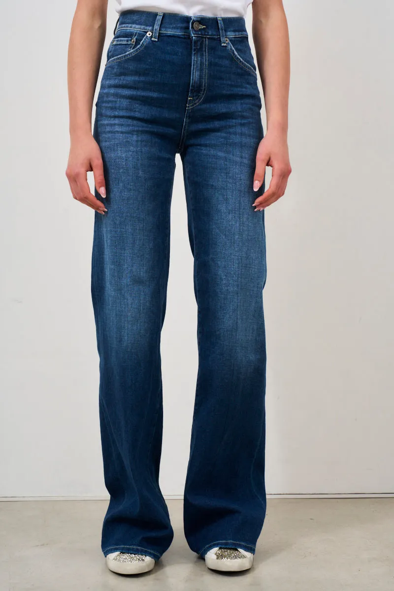 Jeans donna a gamba ampia