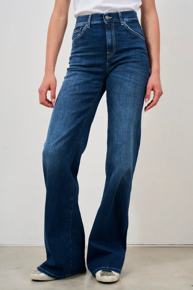 Jeans donna a gamba ampia