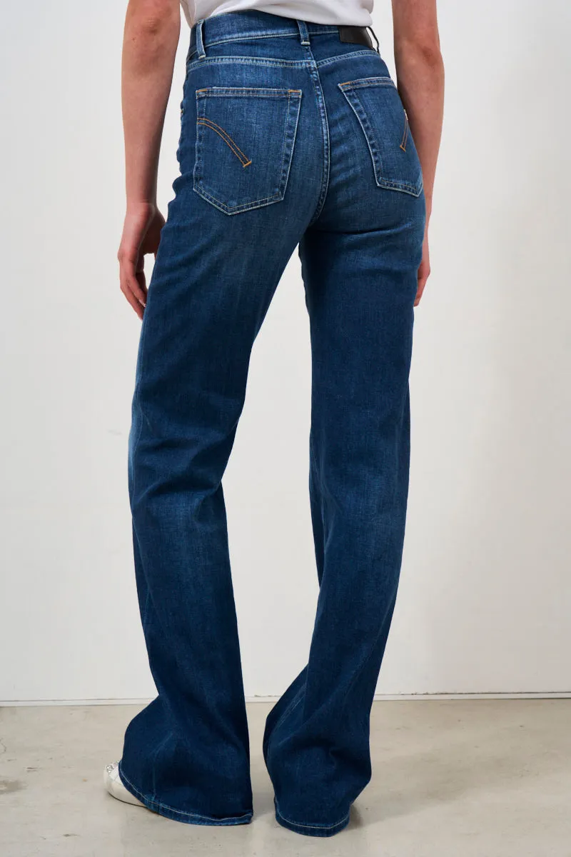 Jeans donna a gamba ampia