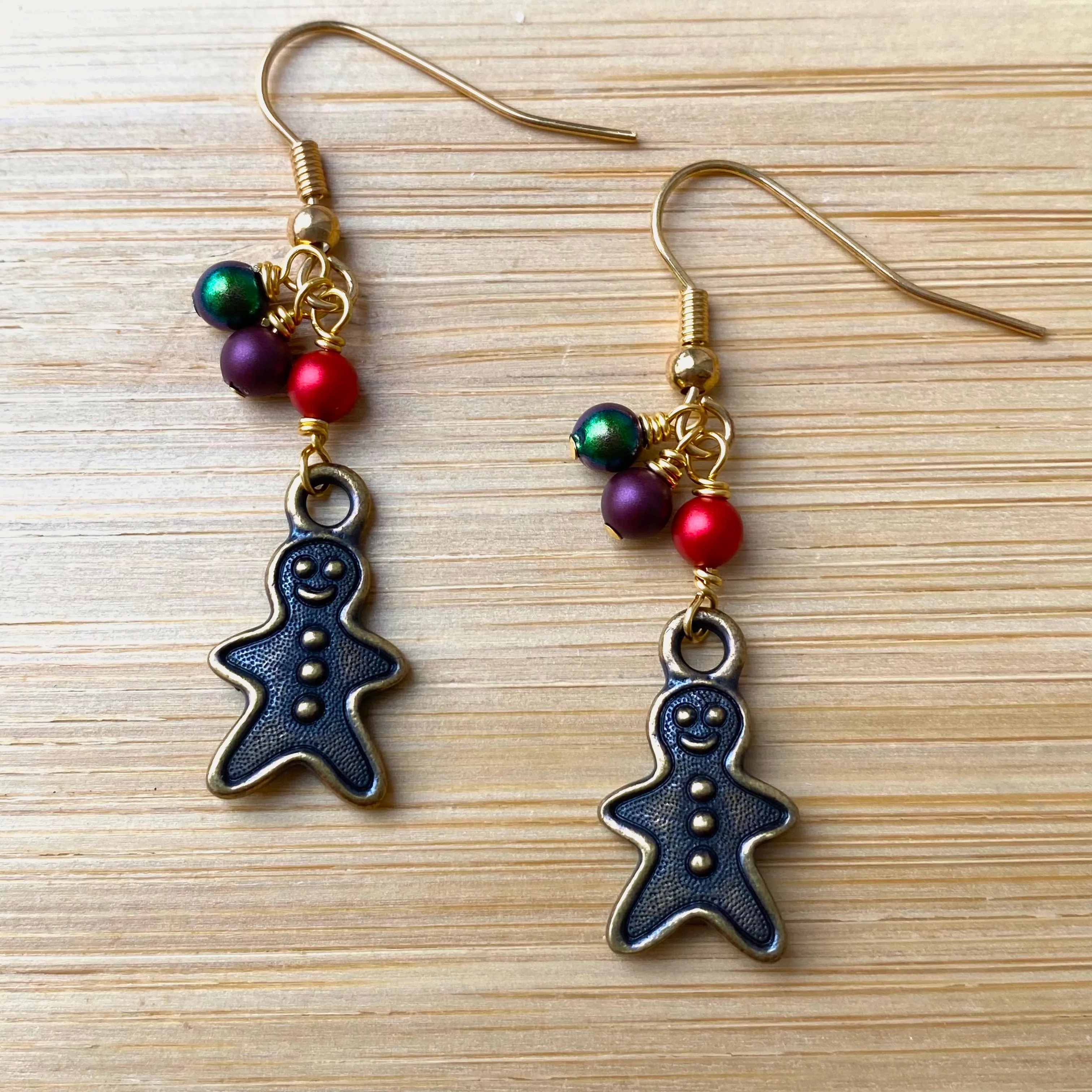 Jolly Gingerbread Man Earrings