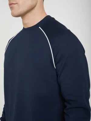 Jon Parka Navy Sweatshirt | Men | George at ASDA