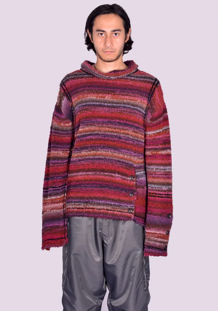 KIKO KOSTADINOV MEN KKAW24KN03-101 SCARPITA KNIT SWEATER DARK RED MIX (New season FW24)