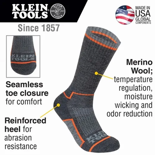 Klein Performance Thermal Socks - X-Large (1 pair) 60509