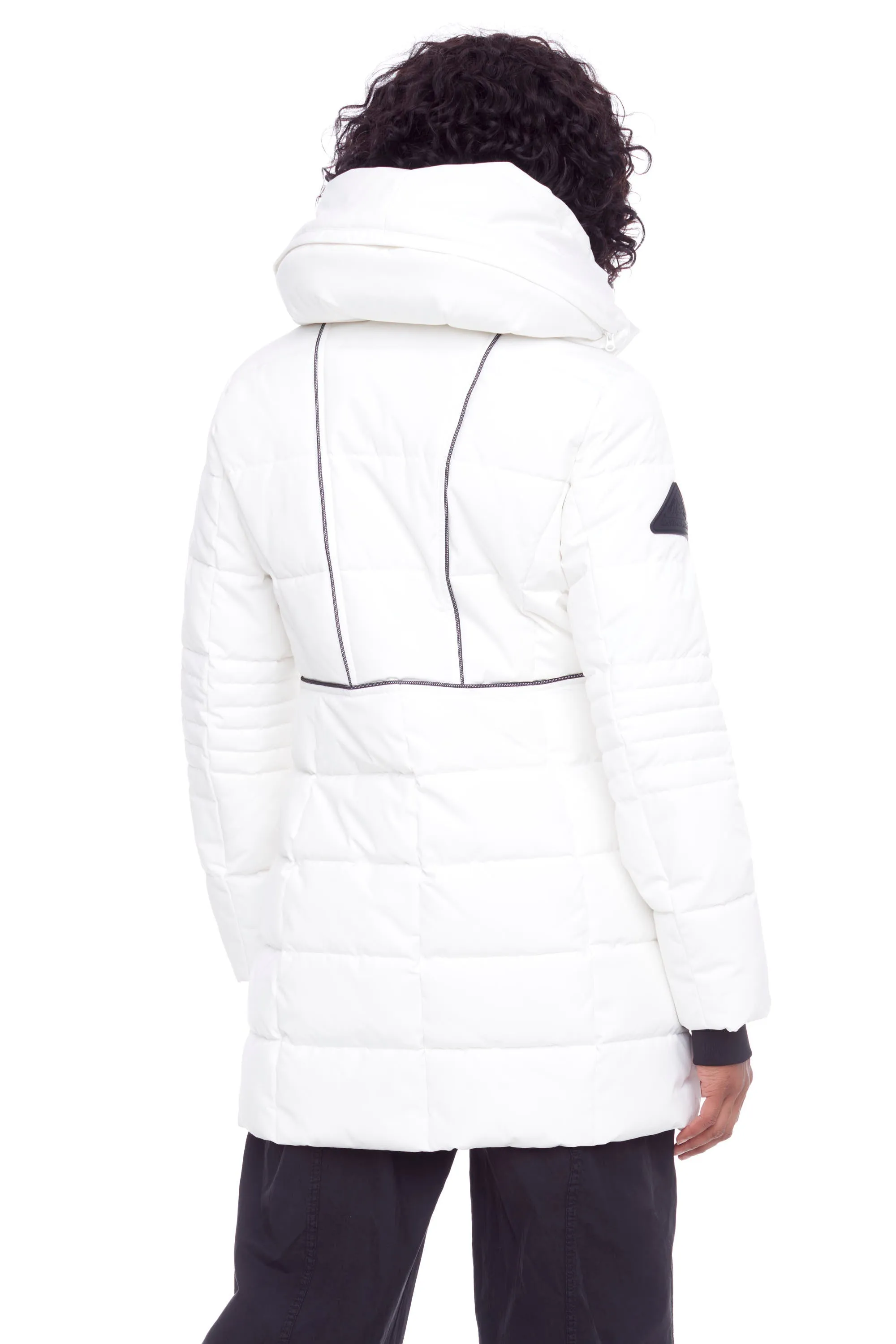 KOOTNEY | WOMEN'S VEGAN DOWN (RECYCLED) MID-LENGTH PARKA, CLOUD