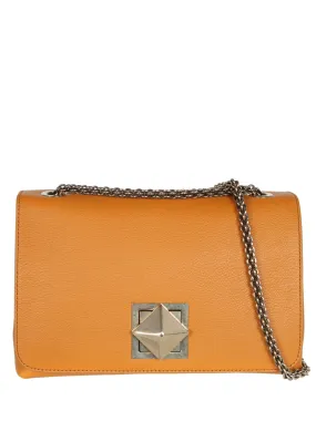 Le Clou Medium Flap Bag, Mustard