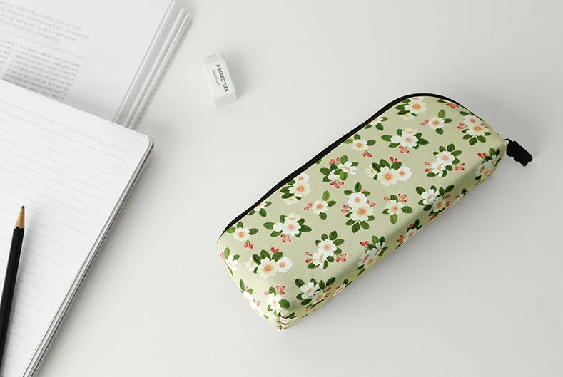 Light Green Graphic Pencil Cases Stationery Zipper School 19cm Office Cosmetics Pouches Artists Designer Prints Gifts Bags Purse