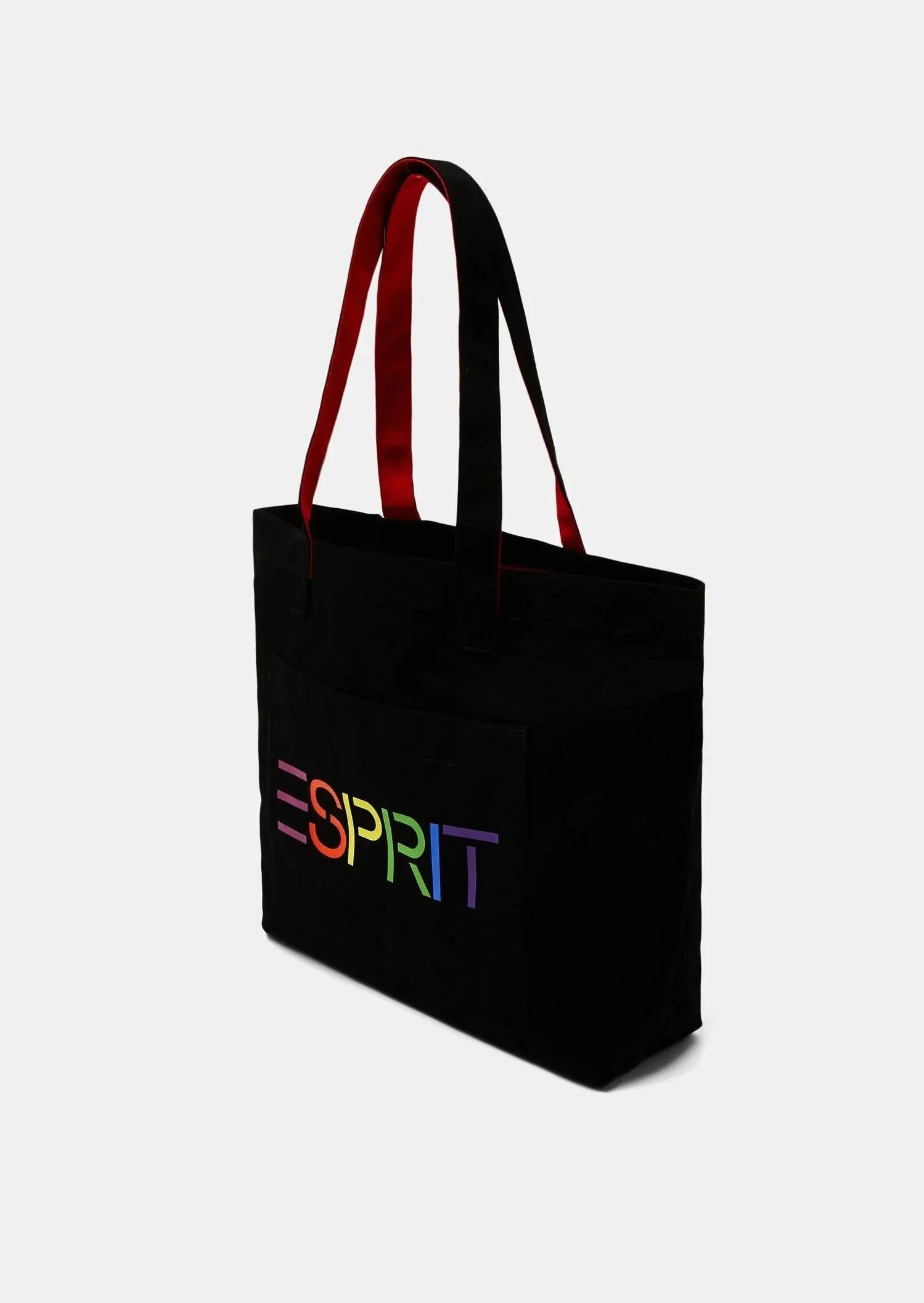 Logo Canvas Tote Bag Black