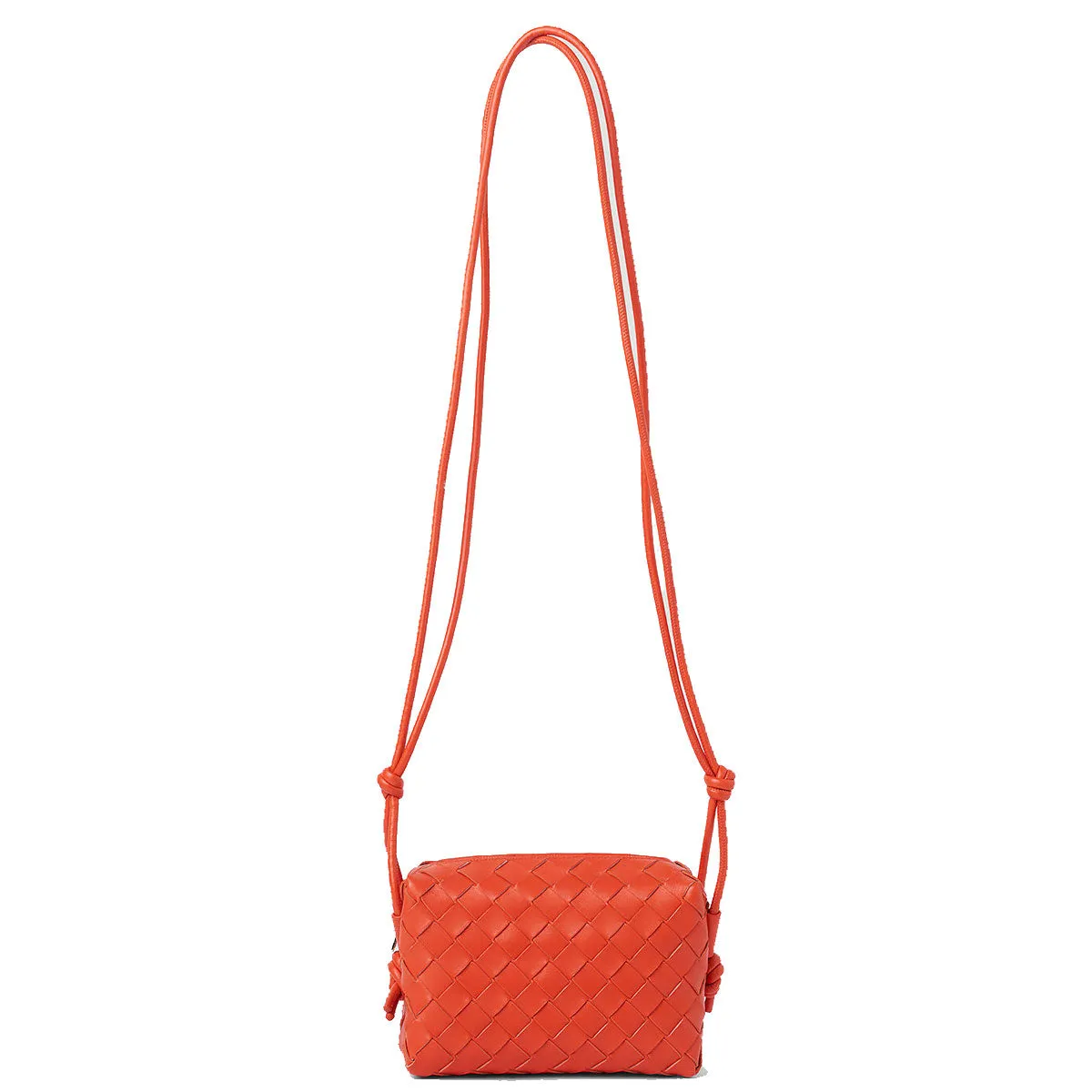 Loop Mini Nappa Intrecciato, Orange