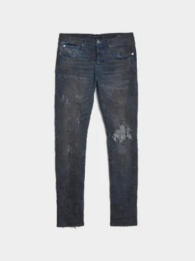 Low Rise Slim Leg Jean, Waxed Mechanic Indigo Blowout