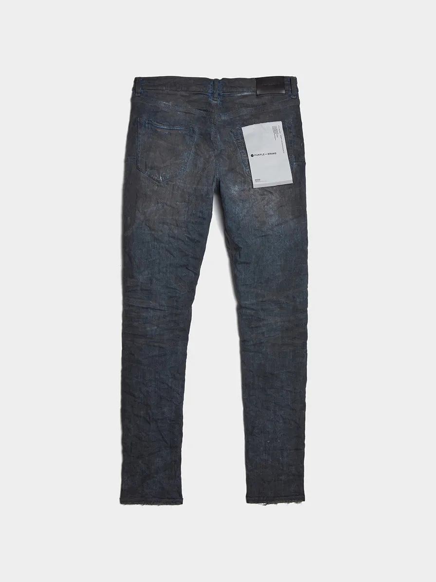 Low Rise Slim Leg Jean, Waxed Mechanic Indigo Blowout