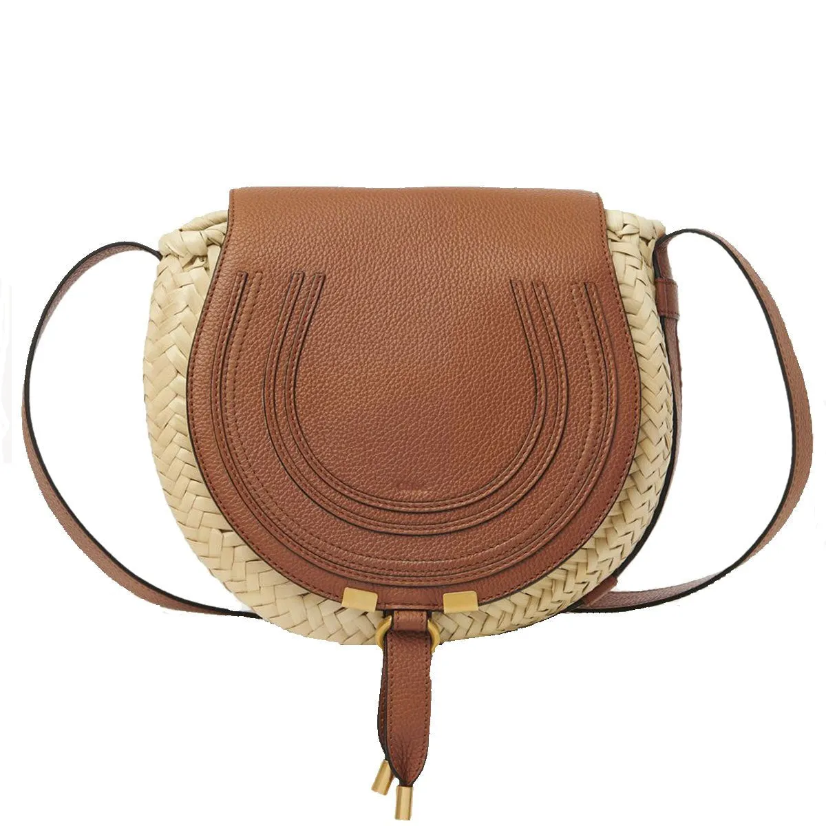 Marcie Raffia Satchel, Tan