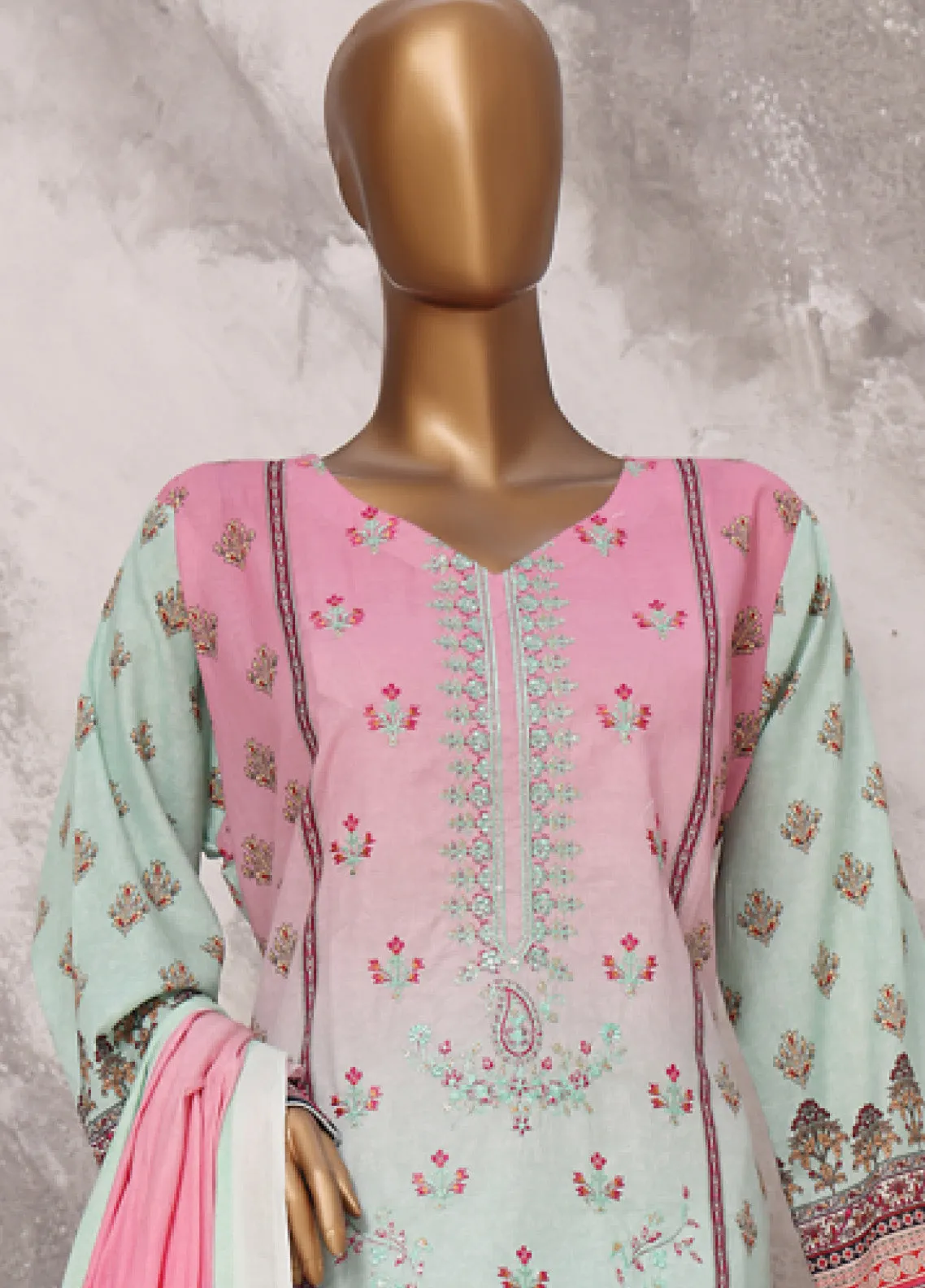 Mehbooba By Justuju Embroidered Lawn Unstitched 3 Piece Suit - JU24MB 05