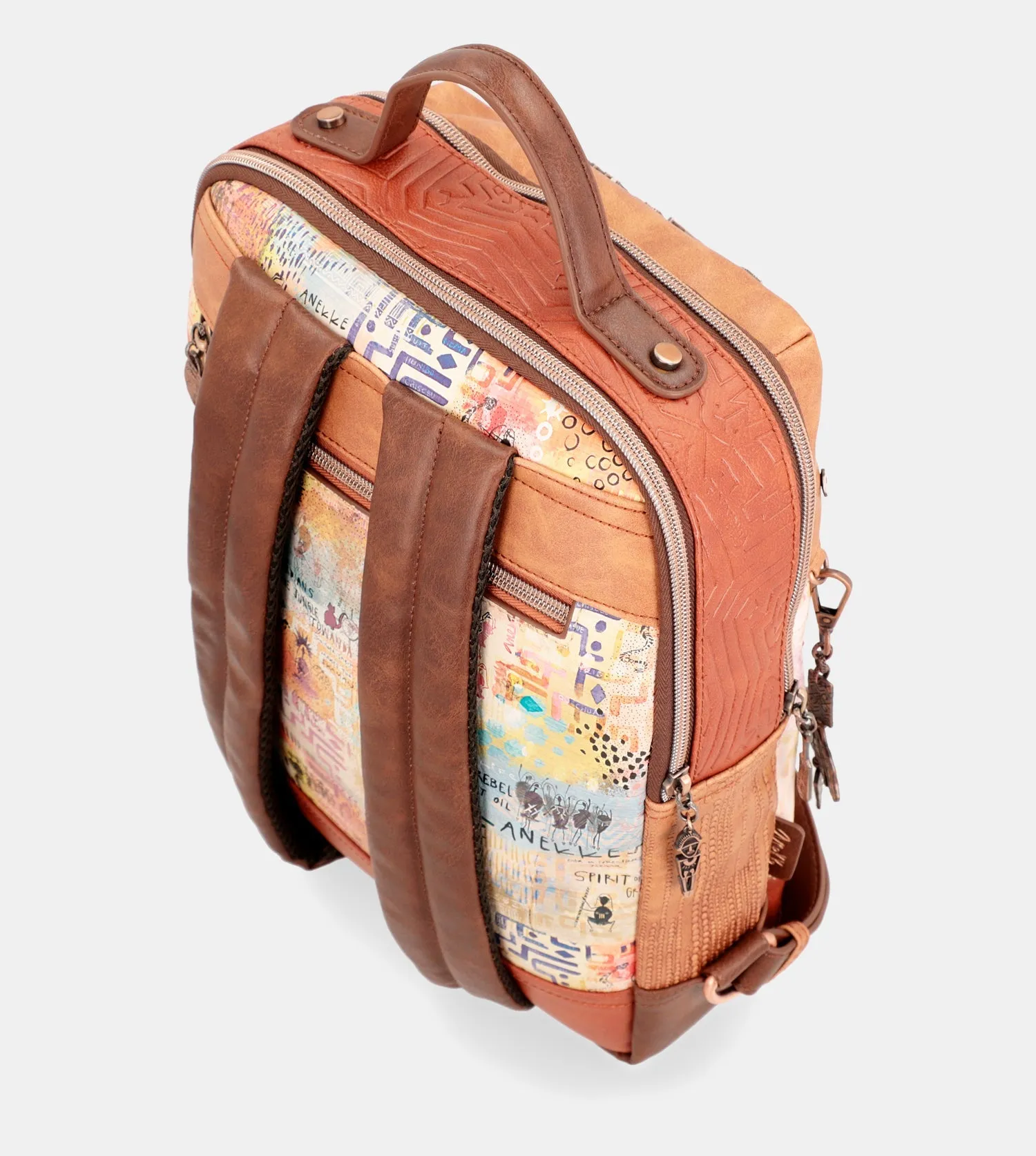 Menire backpack with double compartment