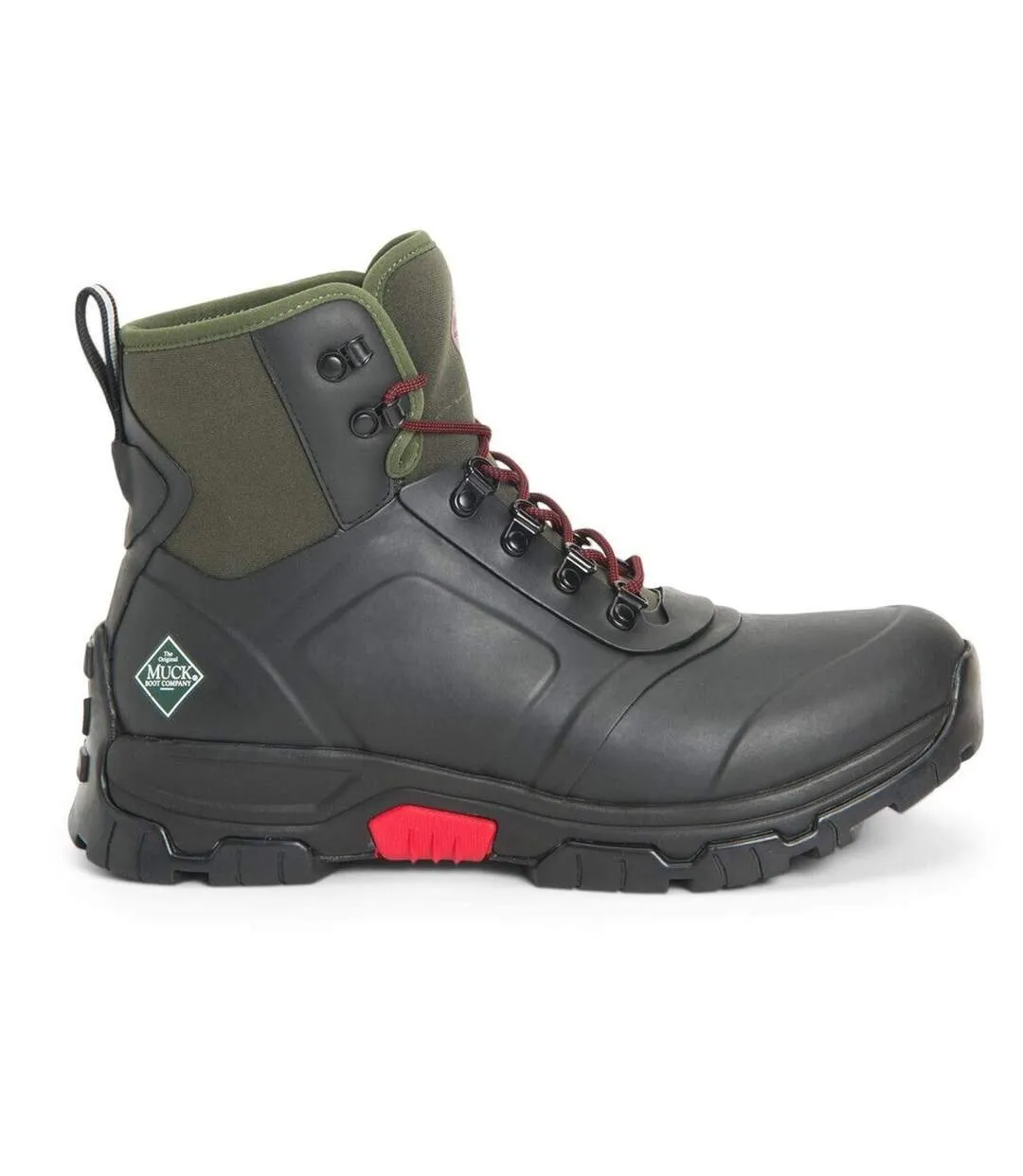 Mens apex wellington boots black/dark green Muck Boots