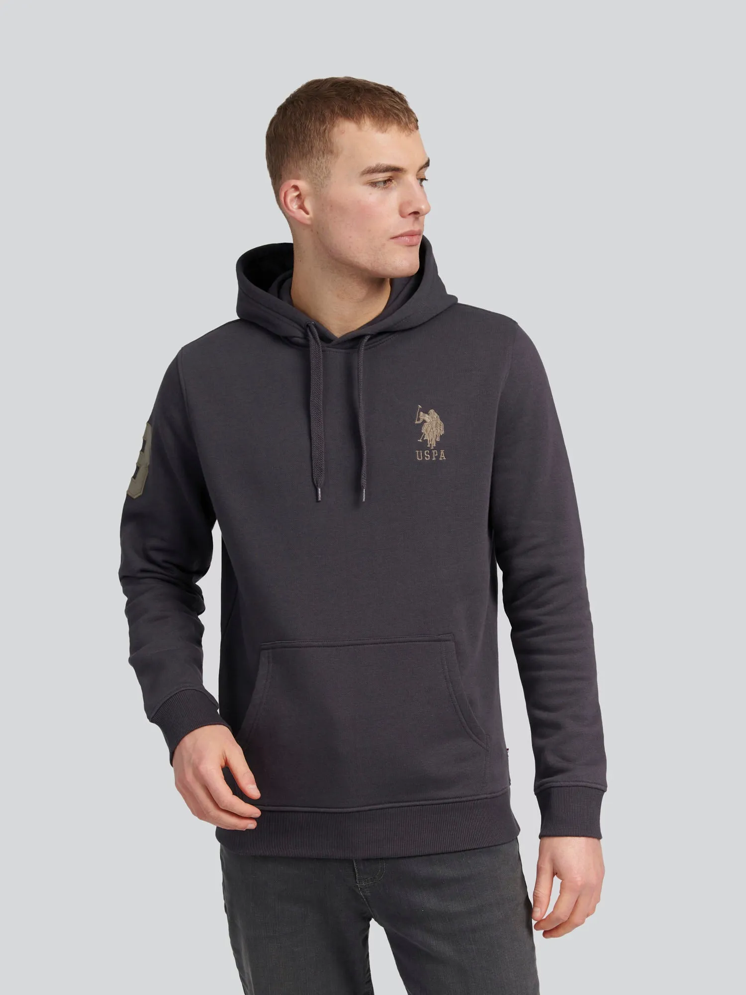 Mens Player 3 Hoodie in Ebony