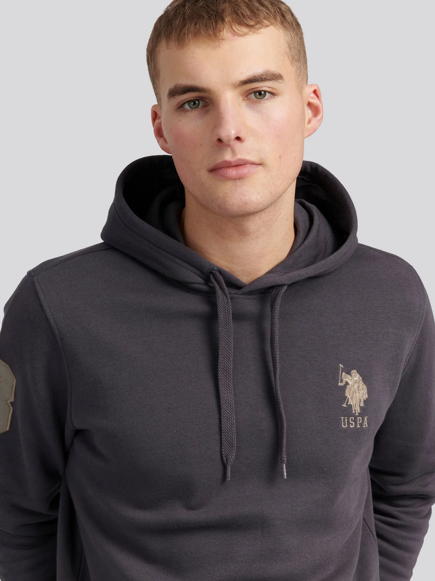 Mens Player 3 Hoodie in Ebony